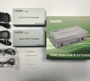 200M HDMI KVM USB Extender IP/TCP CAT5e/6 Ethernet Transmitter by Network Switch