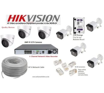 Hikvision 7 IP CCTV CAMERAS 2MP Complete Kit 8-Channel NVR