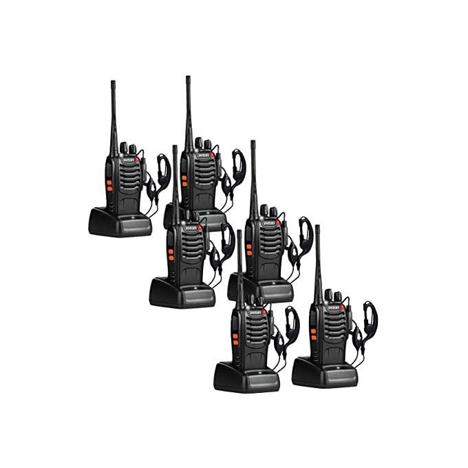 Baofeng Advanced BF-888S 2-Way Walkie Talkie Radio Calls 5km Range - 6 Pieces Pack