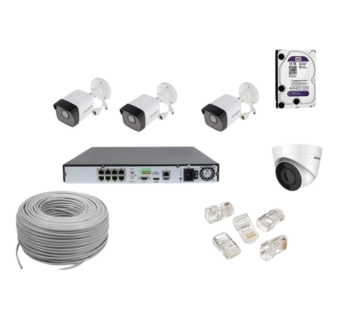 Hikvision 4 Ip Cctv Cameras 2mp Kit 4 Channel NVR Network Cameras With Night Vision