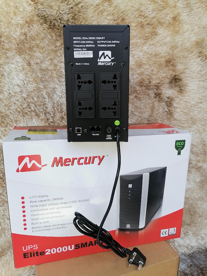 Mercury Elite 2000 Pro 2KVA Offline UPS 4 Port - Image 2