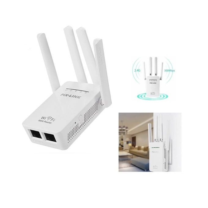 Pix Link Original Mini Wireless Wifi Repeater 300Mbps - Image 2