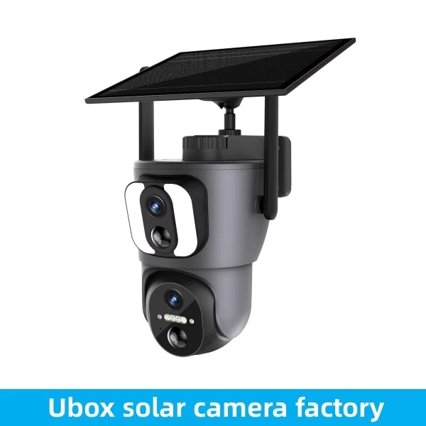Ubox Dual Lens Security Camera 4G Solar powered