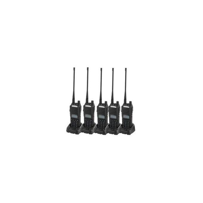 Baofeng 5Pcs Pack-UV-82 Radio call Walkie Talkie, 10Km Long Range Portable 2-Way Radio