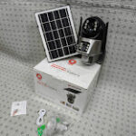 10W Solar 4G Camera Enabled Dual 4MP V380 Pro outdoor security camera mounted for surveillance