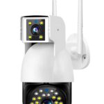 V380 4G Wifi CCTV Camera Outdoor installed outside home providing smart HD surveillance with night vision and remote monitoring